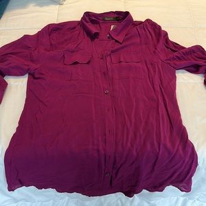 NWT - the limited essentials blouse with button sleeve.